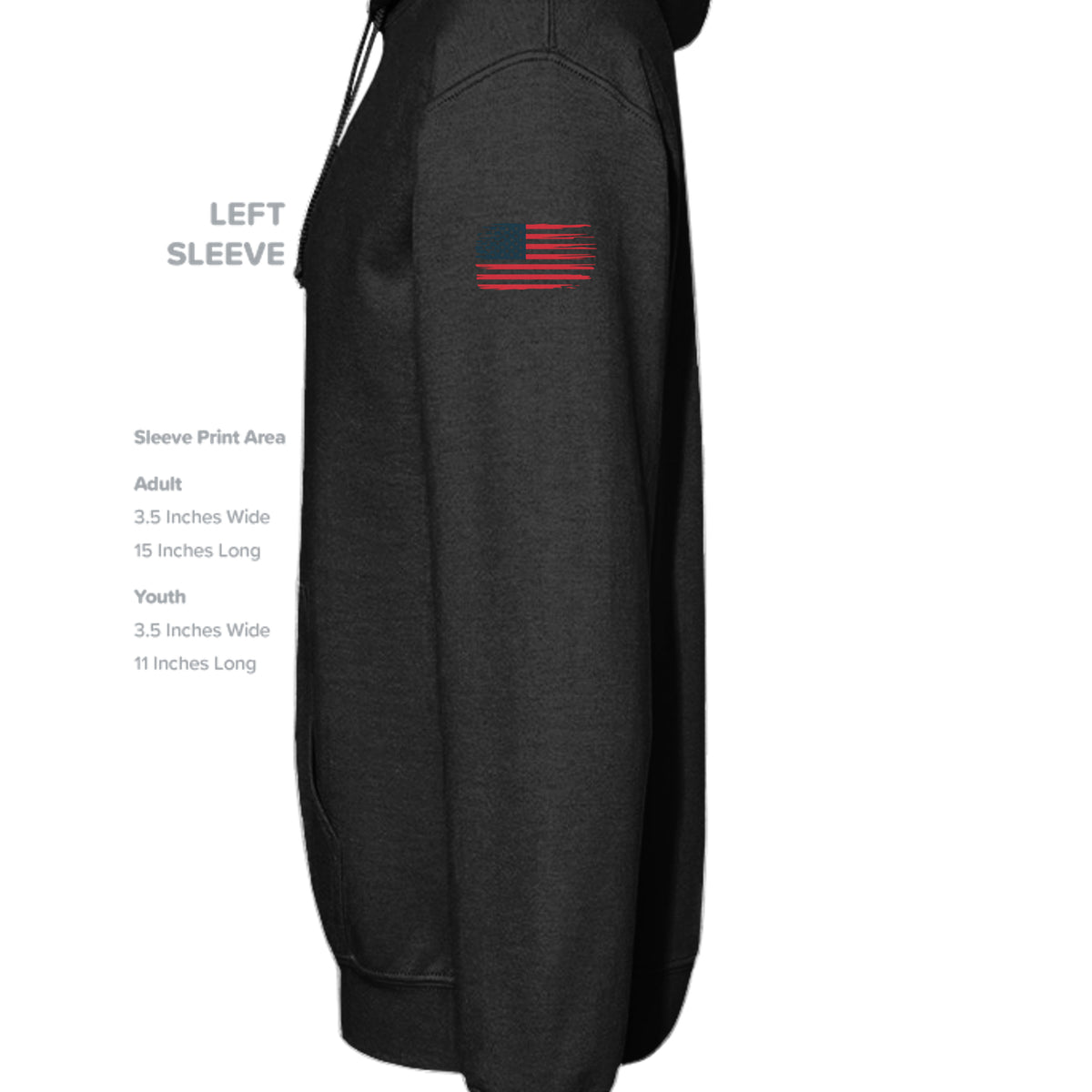 VINTAGE SMOKE - 3326 - SLEEVE_LEFT America Toddler Pullover Hoodie