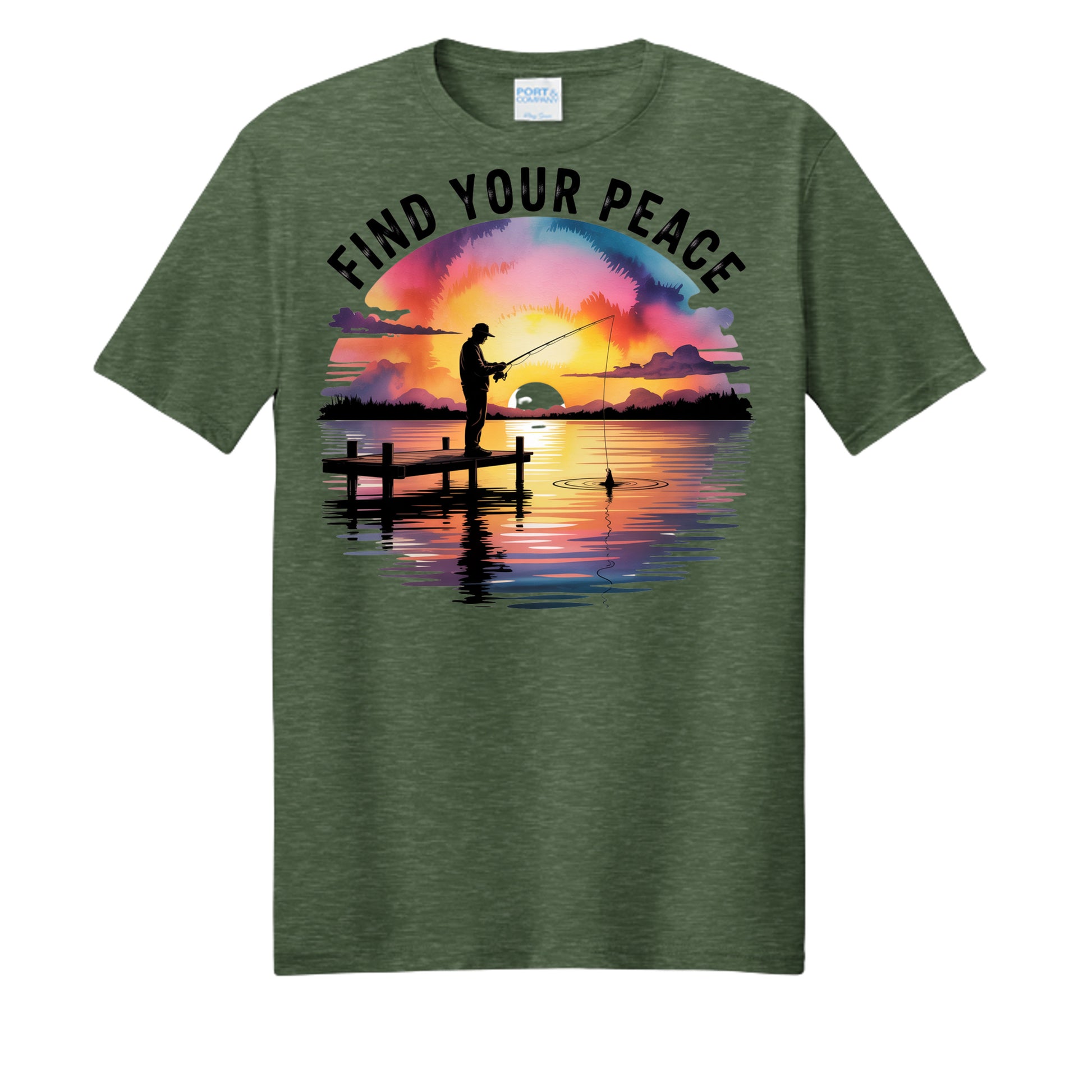 Forest Green Heather - PC455 - FRONT