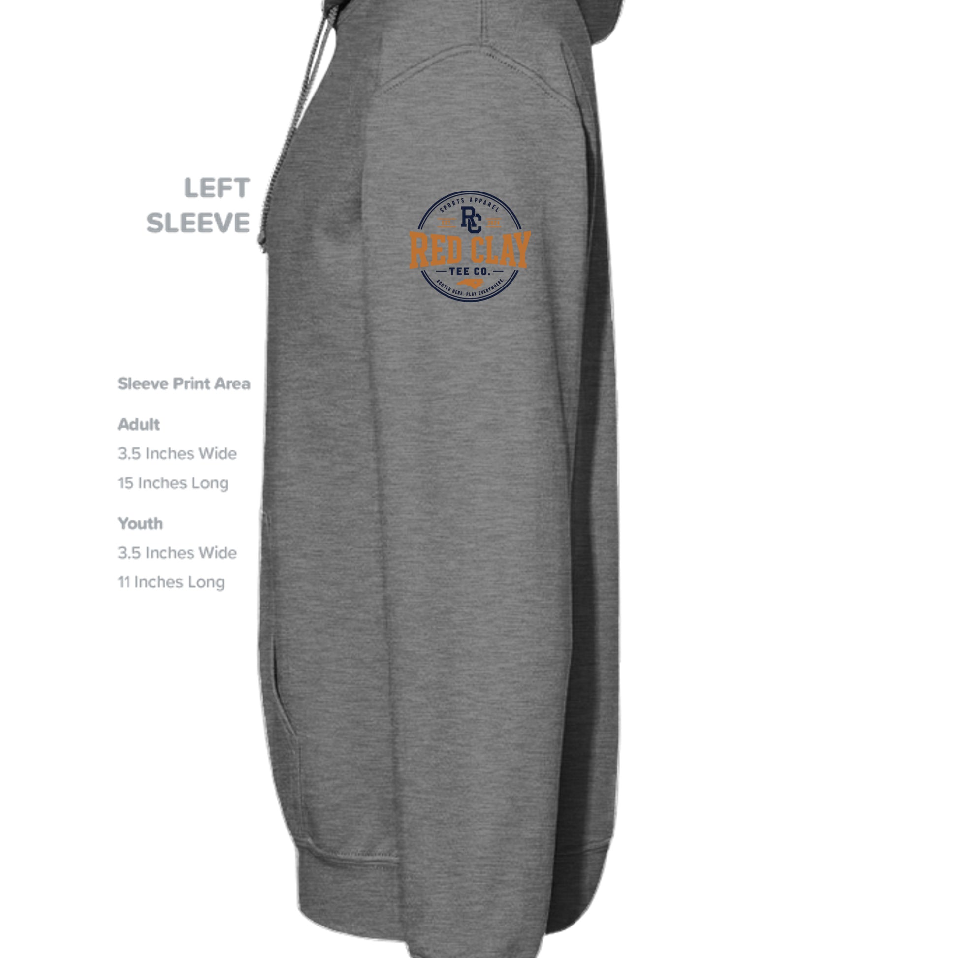 GRAPHITE HEATHER - G185B - SLEEVE_LEFT