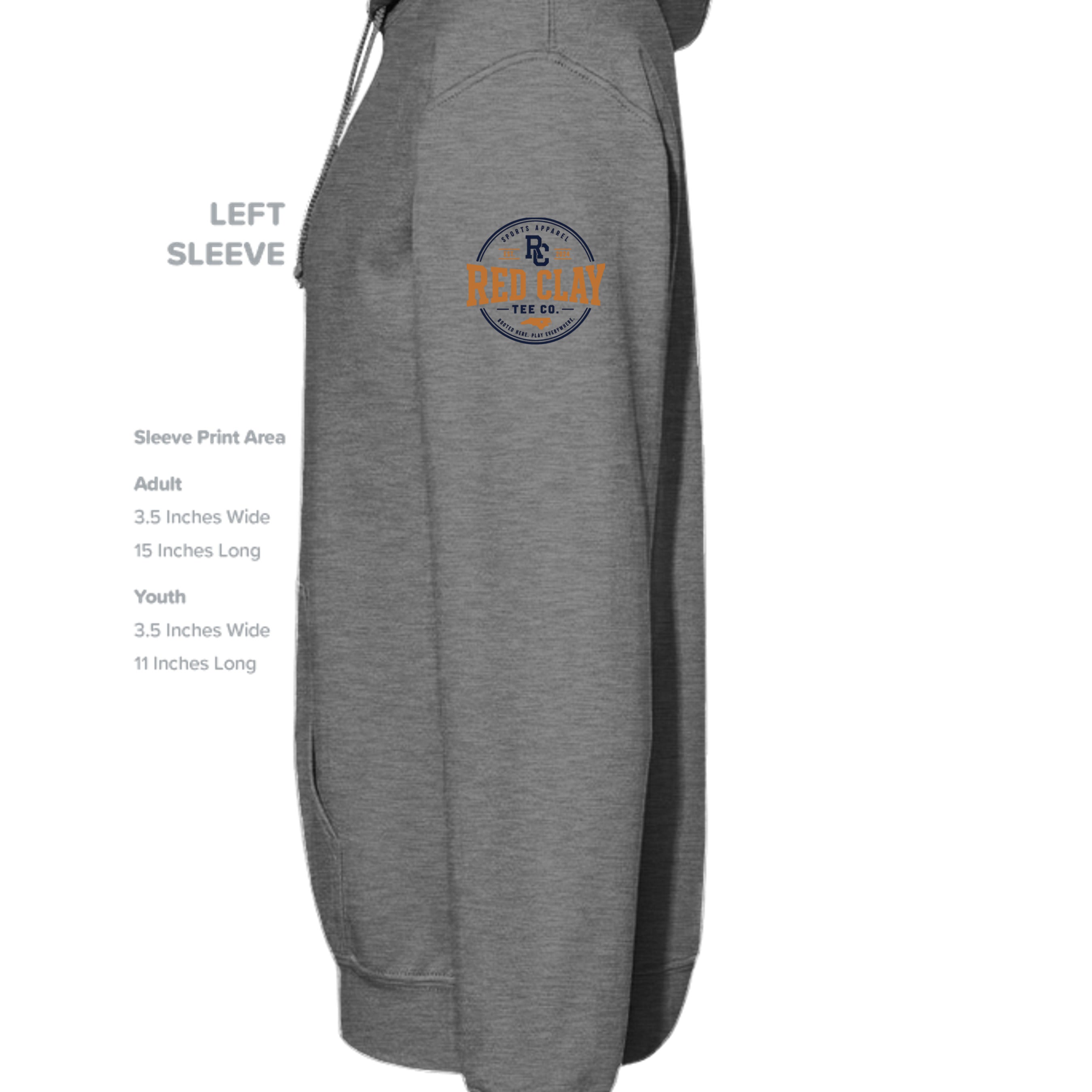 GRAPHITE HEATHER - G185B - SLEEVE_LEFT