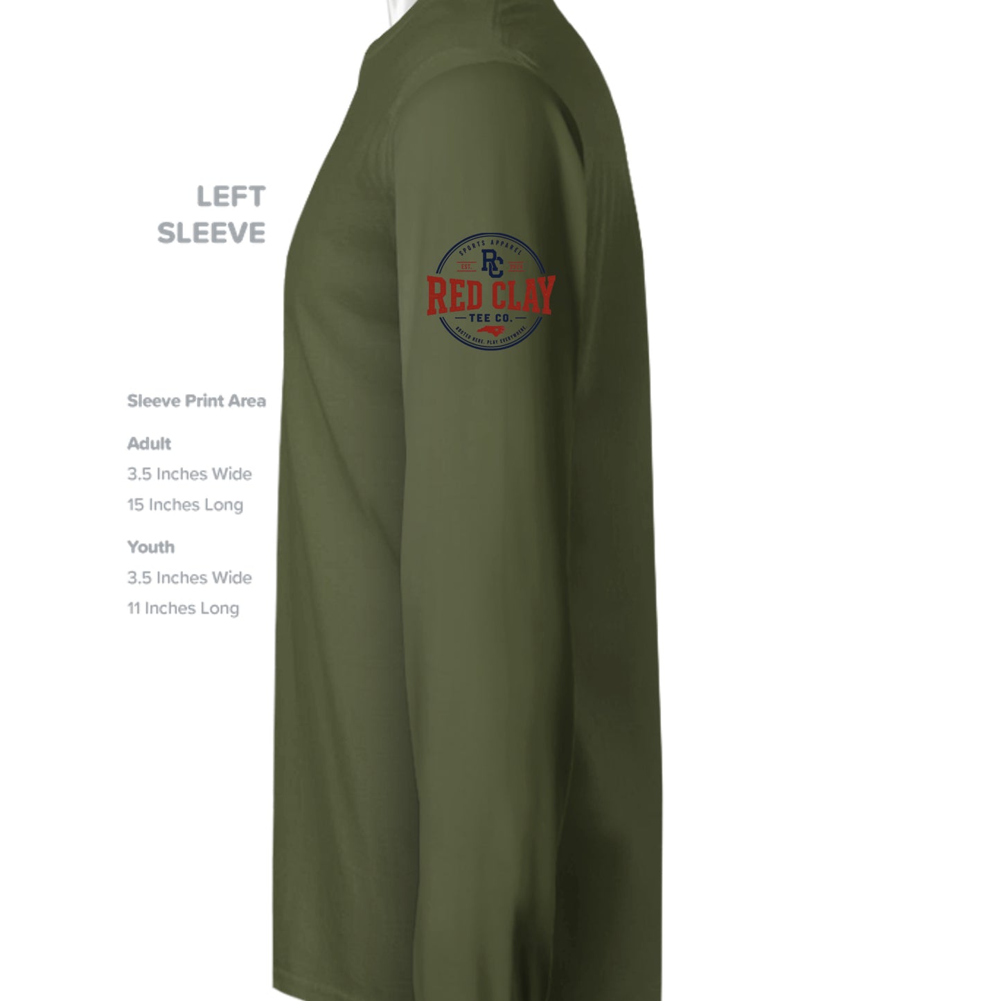 MILITARY GREEN - G240 - SLEEVE_LEFT