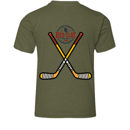 Heather Military Green - 3001YCVC - BACK