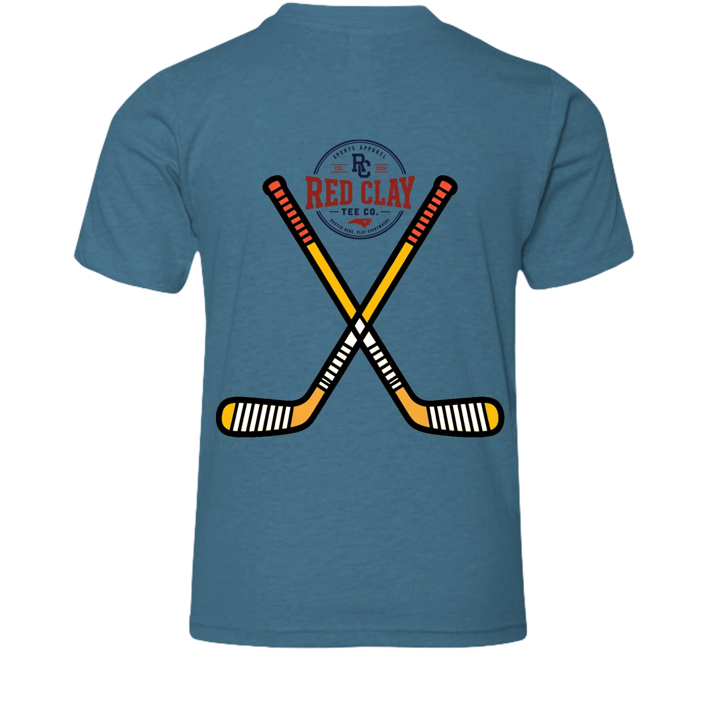 Heather Deep Teal - 3001YCVC - BACK