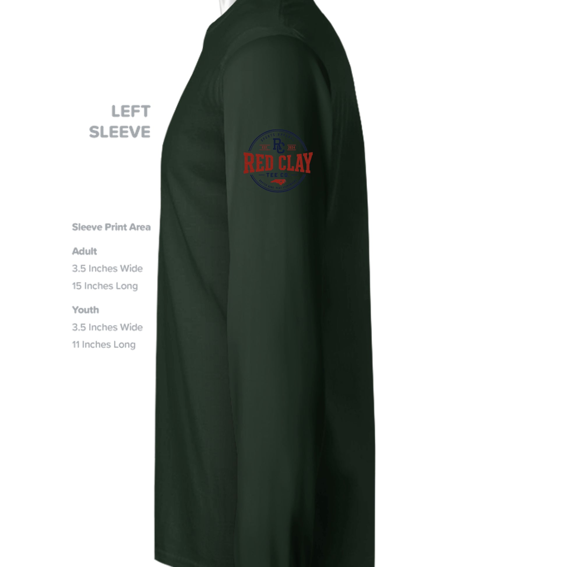 FOREST GREEN - G240 - SLEEVE_LEFT