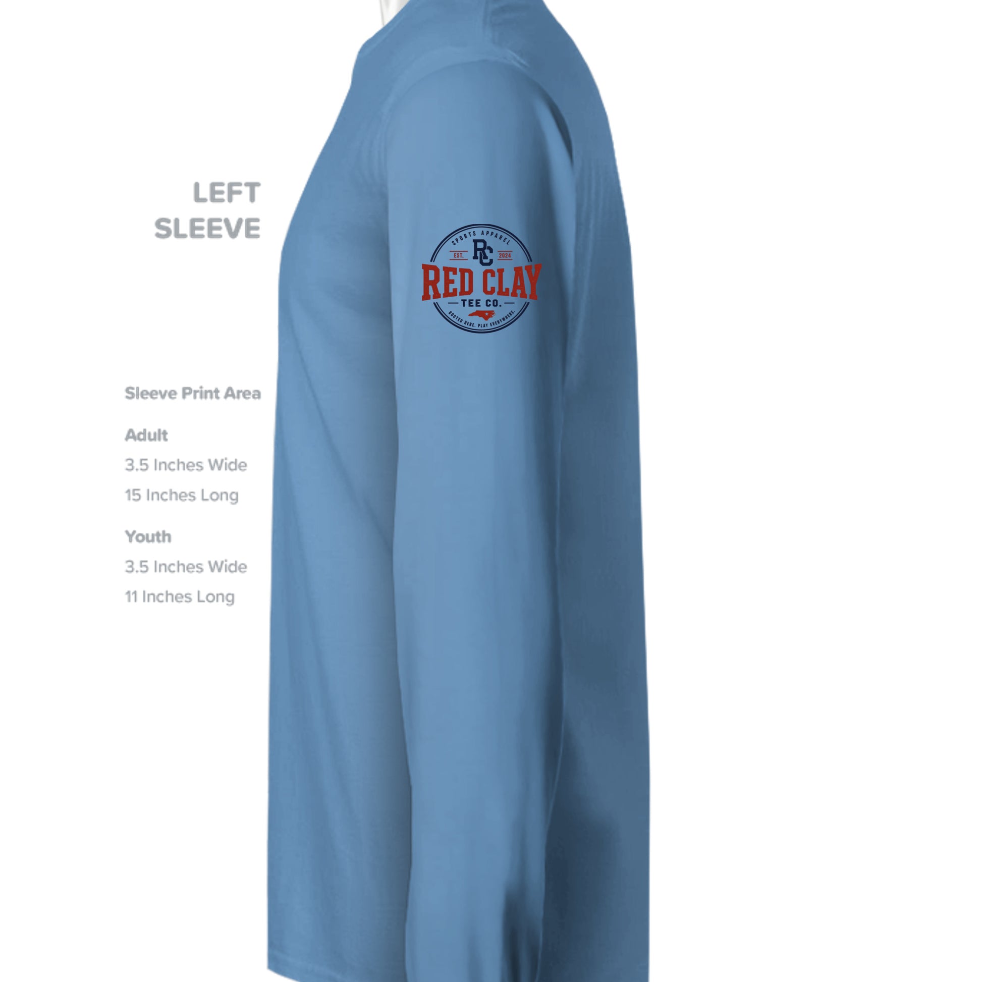 CAROLINA BLUE - G240 - SLEEVE_LEFT
