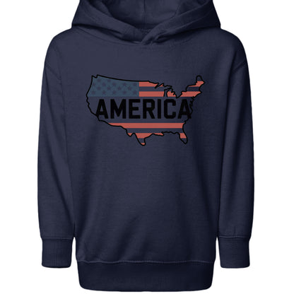 NAVY - 3326 - FRONT America Toddler Pullover Hoodie