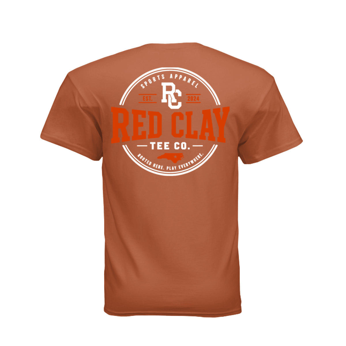 Adult basketball Blast graphic tee featuring a bold basketball graphic exploding on a blue shirt.