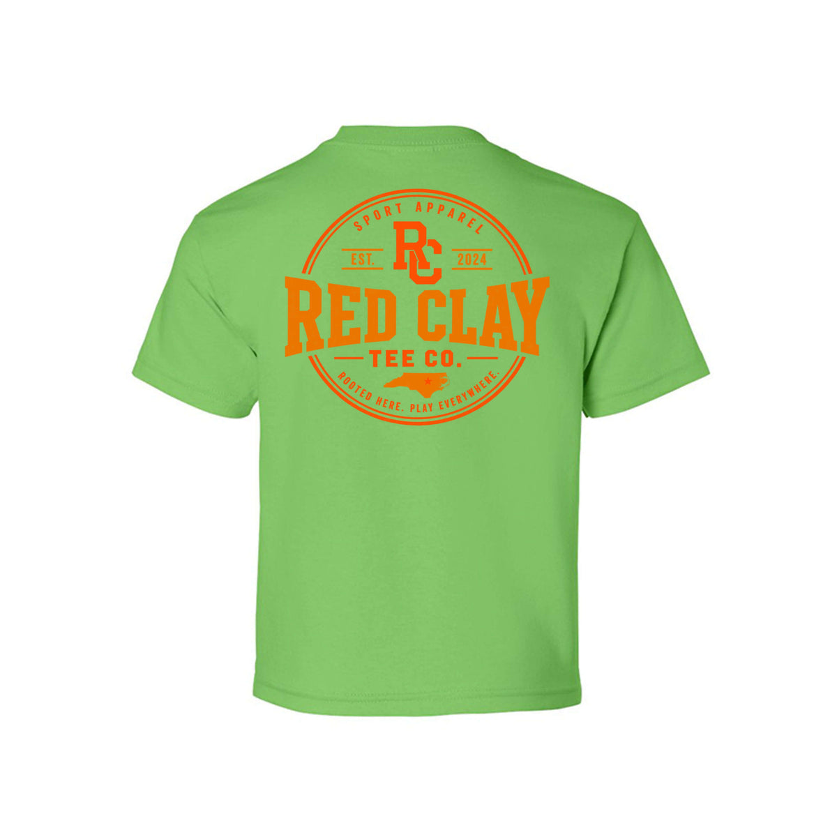 Basketball Blast Youth Basketball Tee featuring a bold basketball graphic from Red Clay Tee Company.