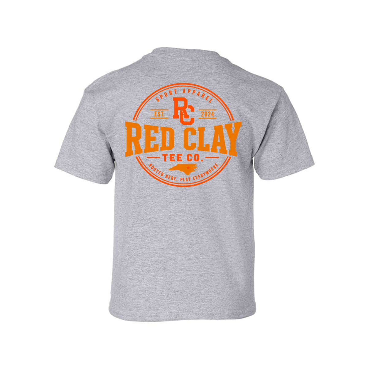 Basketball Blast Youth Basketball Tee featuring a bold basketball graphic from Red Clay Tee Company.