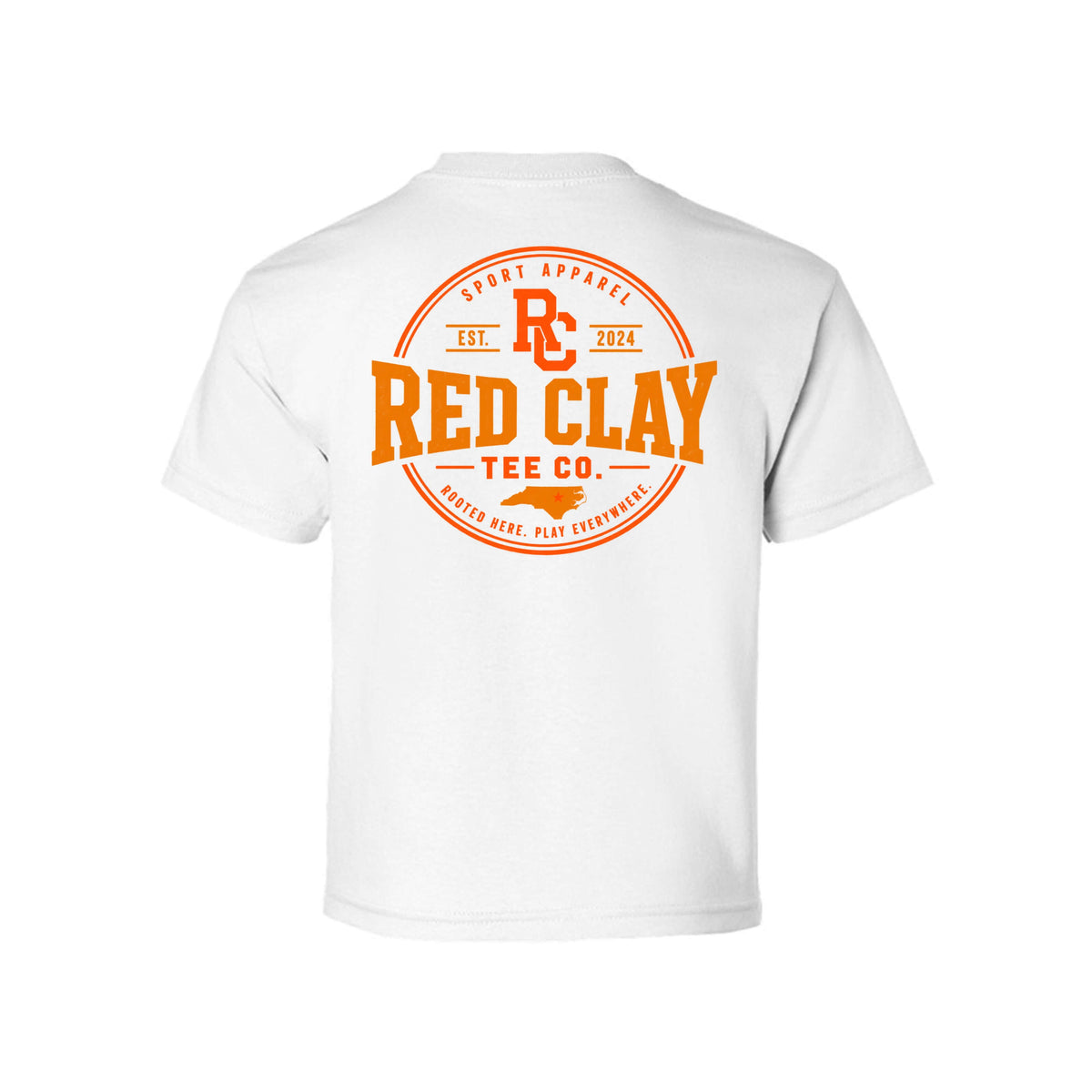 Basketball Blast Youth Basketball Tee featuring a bold basketball graphic from Red Clay Tee Company.