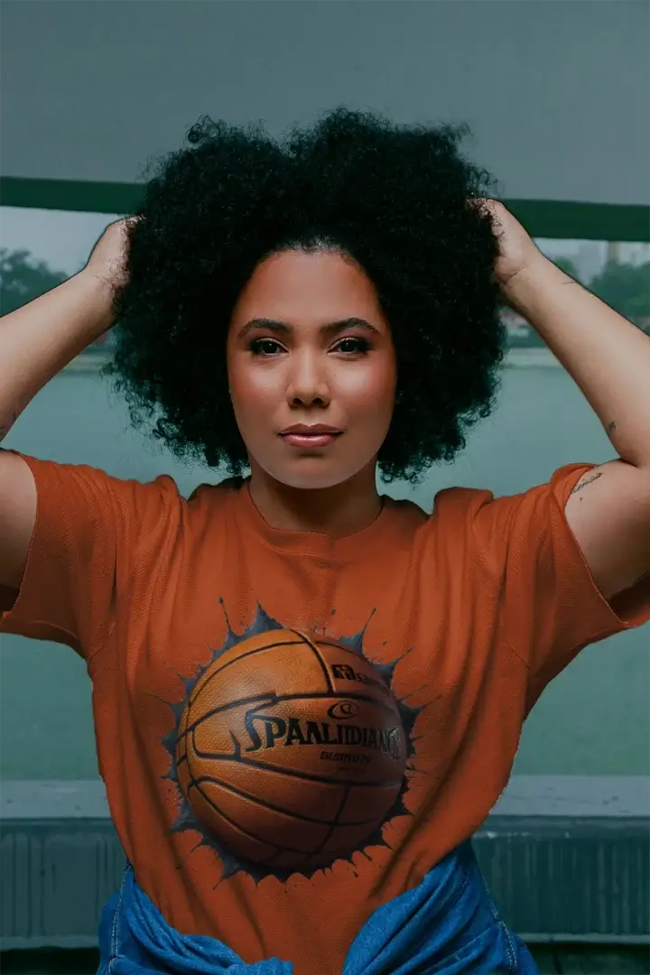 Basketball Blast Youth Basketball Tee featuring a bold basketball graphic from Red Clay Tee Company.